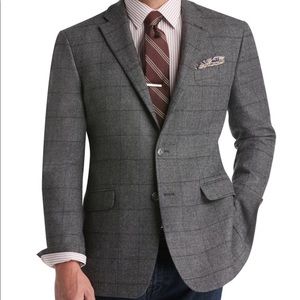 1905 Collection Medium Gray Windowpane sport coat